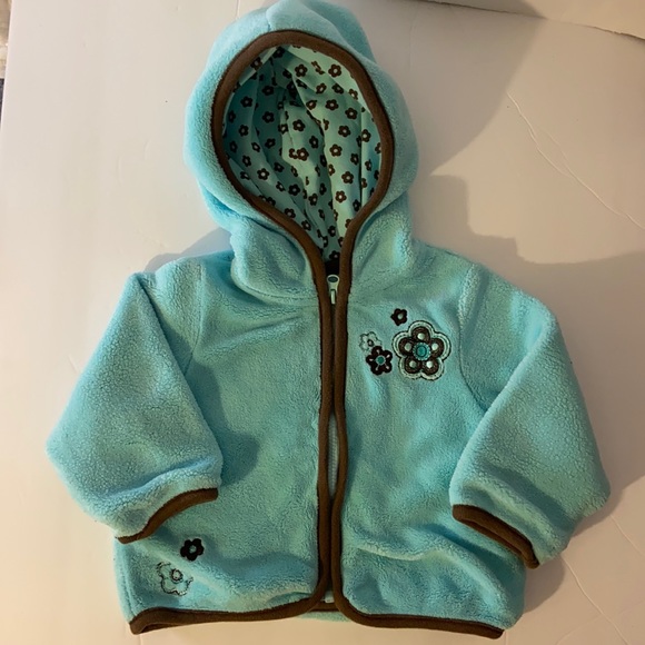 Little Me Other - little me blue and brown jacket size 12 months